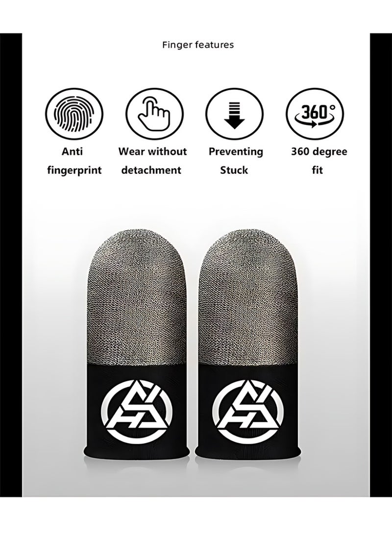 2 Pair Mobile Game Touch Screen Finger Sleeve Super Highly Sensitive Feelers Smooth Operation Sweat Absorbing Odorless Breathable Seamless Finger Sleeve For Pubg And Much Other Games Play - Image 3